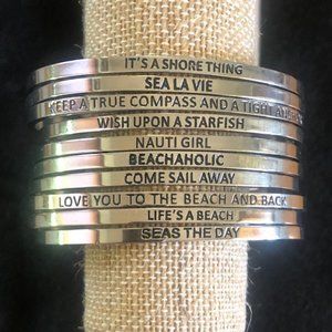 Stainless Steel Cuff Beach Bracelet